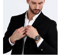 Maserati Montre Attrazione R8853151001 Homme Acier 43 mm Quartz Verre minéral