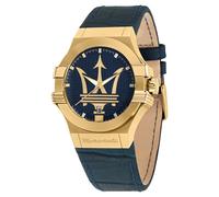 Montre Homme MASERATI POTENZA R8851108035 Cuir Bleu D'or