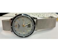 Montre Homme MasterTime Concept 41Mm Bracelet Milanais Date Style Plongée Gris