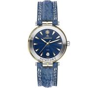 Montre Homme - Michel Herbelin - 12255/T35 - Cuir Bleu - Quartz - 100m Étanchéité