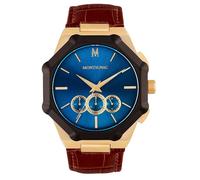 Montre Homme MONTIGNAC en Cuir Marron Etanche
