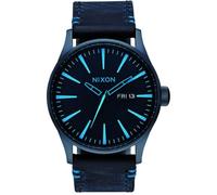 Montre homme - NIXON - SENTRY A1052224 - Quartz - Analogique - Cuir bleu