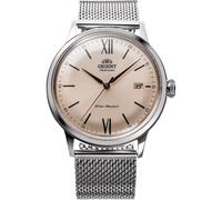 Montre Homme Orient Bambino Auto Beige Dial Milanese Mesh Strap RA-AC0020G30B