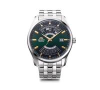 Montre Homme Orient Calendrier Pluriannuel Mécanique Cadran Vert Acier RA-BA0...