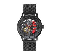 Montre Homme Paddock Cadran Noir Bracelet Acier milanais Noir