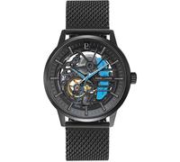 Montre Homme PADDOCK Noir Cadran Noir Bracelet Acier milanais Noir 22 MM