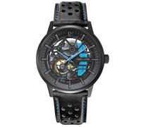 Montre Homme PADDOCK Noir Cadran Noir Bracelet Cuir Noir 22 MM