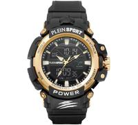 Montre Homme PLEIN SPORT COMBAT PSNBA0523 Anadigit Silicone Noir Chrono Alarm
