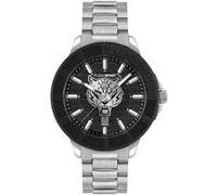 Plein Sport Montre à affichage analogique noir / argent, Taille One Size