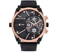 Montre homme - POLICE WATCHES - VIGOR PL.15381JSBR-61 - Cuir - Quartz - Analogique