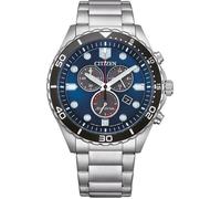 Citizen Montre Argent Chronographe Hommes Of Sporty Aqua AT2560-84L