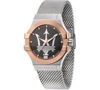 Montre homme R8853108006 Maserati logo argent ceinture Potenza en maille d'acier inoxydable Milan