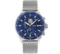 Montre Homme RCS Cadran Bleu Bracelet Acier milanais Argenté - LANNIE - PIERRE LANNIER - Sport - Homme