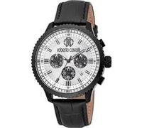 Roberto Cavalli Homme Analogique Quartz Montre avec Bracelet en Cuir RC5G127L0045