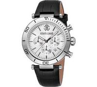 Roberto Cavalli Homme Analogique Quartz Montre avec Bracelet en Cuir RC5G128L0015