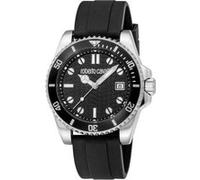 Roberto Cavalli Homme Analogique Quartz Montre avec Bracelet en Caoutchouc RC5G129P0025