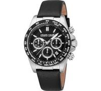 Roberto Cavalli Homme Analogique Quartz Montre avec Bracelet en Cuir RC5G135L0025