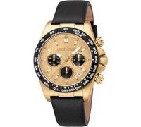 Roberto Cavalli Homme Analogique Quartz Montre avec Bracelet en Cuir RC5G135L0035