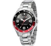 Montre Homme SECTOR 230 R3253161021 Acier Inoxydable Noir Rouge Sub 100mt