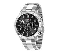 Montre homme Sector No Limits 270 - Acier noir 45mm, quartz multifonction, verre saphir