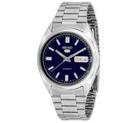 Montre homme Seiko Automatique- Affichage Analogique bracelet Acier Inoxydable Argent et Cadran Bleu SNXS77