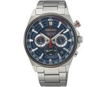 Montre Homme Seiko Essentials Quartz SSB407P1 41mm Chronographe Cadran Bleu 100M