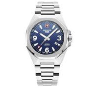 Montre Homme Swiss Alpine Military Avenger SAM7005.1135 - Acier inoxydable - Cadran Bleu - Bracelet Argent