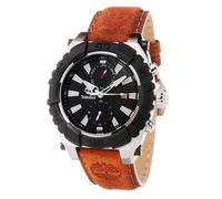 Montre Homme Timberland TBL1331JS-02C - Mouvement Quartz - Cadran Noir - Bracelet en Cuir Marron
