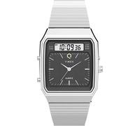 Timex Montre Q Reissue – Quartz analogique-numérique, bracelet en acier inoxydable – Homme