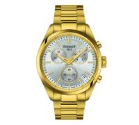 Montre homme - Tissot - PR100 Chrono - Acier doré - Verre saphir - Étanchéité 10 Atm