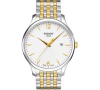 Montre Homme Tissot Tradition GMT T0636102203700 Bracelet argenté et doré en acier