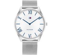 Tommy Hilfiger Montre Analogique à Quartz pour Homme avec Bracelet en Acier Inoxydable argenté - 1710512