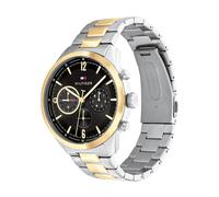 Tommy Hilfiger Montre 1791944 – Analogique multifonction quartz pour homme, bracelet acier bicolore
