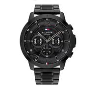 Tommy Hilfiger Montre Homme Luca 1710494 Multifonction Quartz Acier Inoxydable Noir