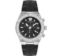 Versace V-Sporty Greca Collection Montre de luxe pour homme avec bracelet et cadran noirs avec boîtier en acier inoxydable, acier inoxydable, OS, Versace | V-Sporty Greca