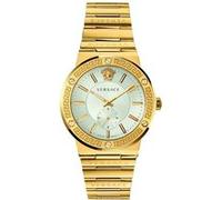 Versace - Greca Logo Chronographe Montre en Acier Inoxydable - Homme - Accessoires - Jaune - Taille: ONE Size