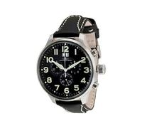 Montre Homme Zeno Watch Basel pour Analogiques Quartz avec Bracelet de Cuir 62218040Qa1 Noir G