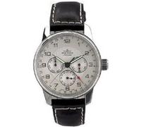 Montre Homme Zeno Watch Basel pour Analogiques Automatique avec Bracelet de Cuir 6590g3 Noir