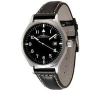 Montre Homme Zeno Watch Basel pour Analogiques Automatique avec Bracelet de Cuir 8664a1 Noir G