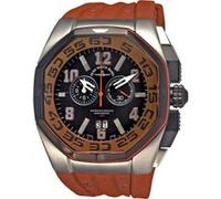 Montre Homme ZenoWatch Neptun 5 Chrono Big Date orange 45415020Qa15 Marron G