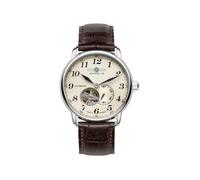 Montre Homme Zeppelin - Bracelet en cuir & résine 7666-5 - Gris - Automatique