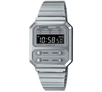 Montre Hommes - CASIO - A100WE-7BEF - Quartz - Digital - Bracelet Acier inoxydable Argent