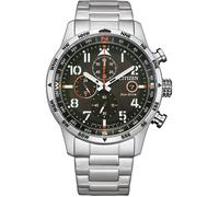 Montre Hommes Citizen Eco-Drive Chronographe Bracelet Acier inoxydable Argent CA0790-83E