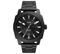 Fossil Montre pour homme Machine, mouvement à quartz, boîtier en acier inoxydable noir de 49 mm avec bracelet en acier inoxydable, FS5971