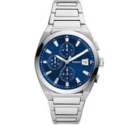 Fossil Montre homme Everett Chronograph FS5795 Quartz 42 mm Acier argenté