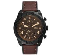 Montre Hommes Fossil Quartz Chronographe Bracelet Cuir Marron FS5875