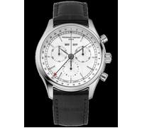 Montre Hommes FREDERIQUE CONSTANT Quartz Chronographe Bracelet Cuir Noir FC-296SW5B6