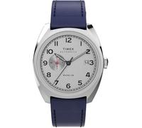 Montre Hommes Timex - TW2V61900 en Cuir Bleu - Diamètre 39mm - Etanche 5 ATM