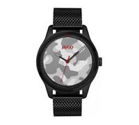 Montre Hugo 1530052 - Montre Maille Milanaise Noir Homme