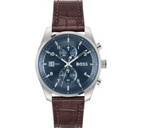 Boss Skytraveller 44 Mm Watch Marron Homme